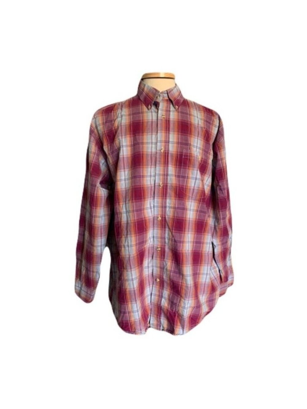 Wrangler 20x Extra Large Multi Color Plaid Western Button Front Shirt